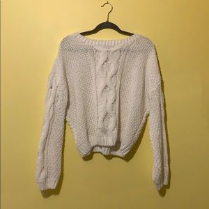 Super cute and comfy white sweater!!